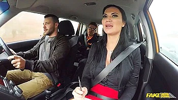 Hawt British Pornstar Double Penetration In A Car