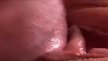 Extremily close-up pussyfucking. Macro Creampie