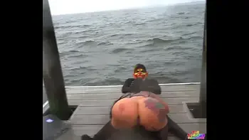 Queen Rogue fucks Gibby The  Clown in the middle of a Hurricane