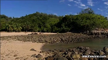 Jamie Brooks Gets Way More than Sand in Her Vagina on the Beach - Private Porn Sex Videos