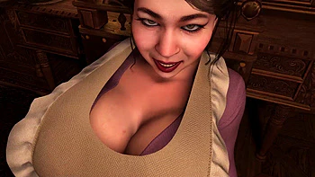 Hot Asian Milf maid spreads her legs and lifts them to get anal sex