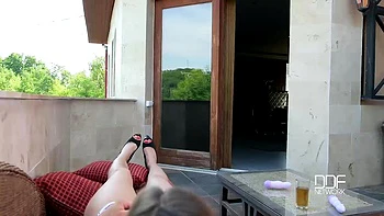 Rooftop Party Turned Naughty - Lesbians Pussy Licking Affair