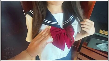 Japanese Student Waiting For Orgasm And Creampie - Master Made Me Scream Out For The Orgasm Loudly