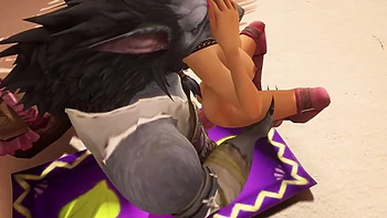 Sex with a Werewolf at the Beach - Warcraft Porn Parody