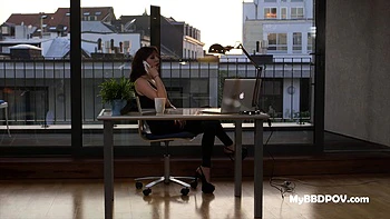 Big Black Cock In Petite French Maid Lana Fever's Tight ASS