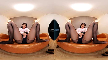 Never-Ending Curves Draped by Black Pantyhose