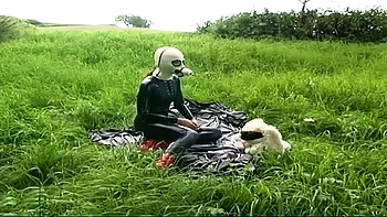 Sexy body in latex dress