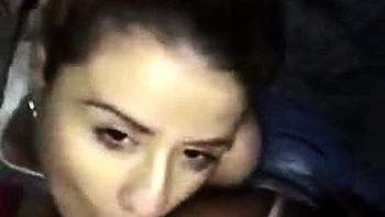 The dark haired girl takes it all the way