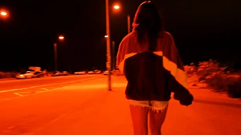 Horny girlfriend sucks me off in public