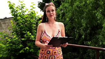 Public Agent - POV blowjob public sex hairy pussy Czech babe