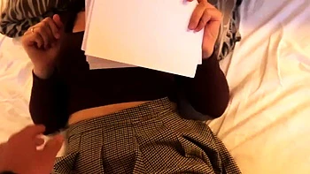 Fucking a Student After Class, Mouthful of Cum for Bad Grade