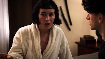 Brunette Bombshell Olive Glass Unveils Her Massive Tits in