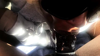 Brianna has her big ass lips wrapped around my thick dick