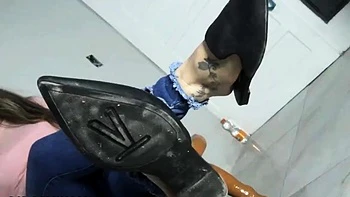 Ally kay femdom and foot fetish with horny boyfriend