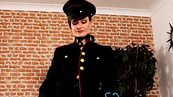 Hot brunette amateur MILF rides hubbys cock