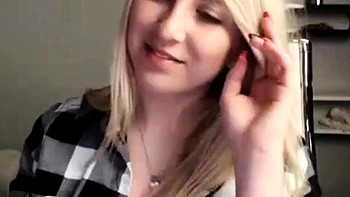 Blonde 18-Year-Old Amateur With Big Natural Tits on Webcam