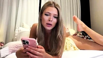 Blonde teen Sierras first erotic masturbation video