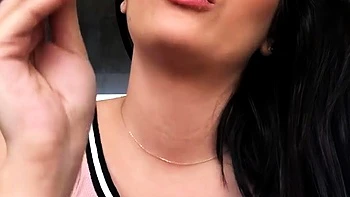 Big boob brunette masturbates on webcam