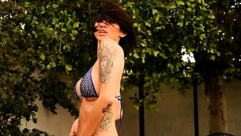 Big boobs milf masturbates with her dildo