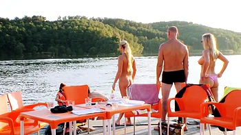 Blonde milf group sex