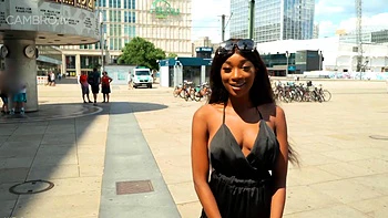 Blonde babe Kagney Karter horny solo masturbation outdoors