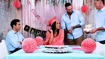 Roxie Sinner - Roxie Takes On Three Step Cocks To Celebrate