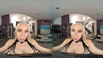 Vr with hot blonde: Blowjob, Doggy  Cowgirl Porn