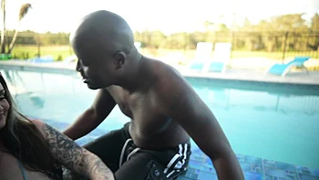 BBC Hard Fucks Tight White Pussy From Behind Doggy