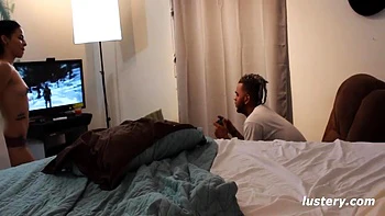 Stunning Latina Distracts Her Man From His Video Game