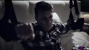 Stepmom Kit Mercer giving her stepson some relief using her milfy mouth