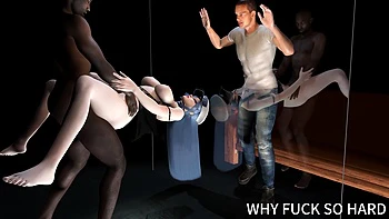 3D Big Boobs Slut Have Cuckold Sex with BBC