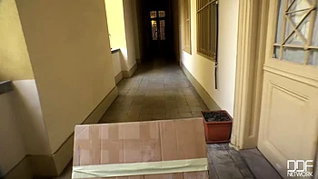 Sultry Cock Sucker: Blonde Russian Babe Swallows Cum in POV