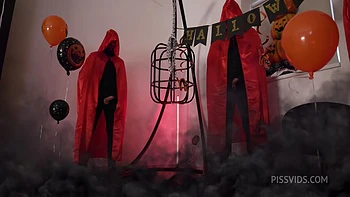 Halloween Vittoria-o'-lantern wet, 6on1, Vittoria Divine, Anal