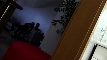 Close up with blonde hottie blowing a large dick