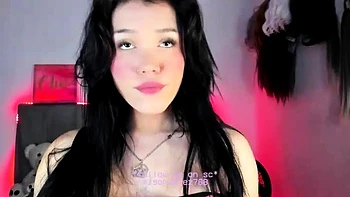 Close up teen foot worship