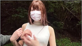 素人透明感抜群の色白彼女と野外て生sex精子大量注入 素人カッフル/美少女/色白美乳/中出し/フル動画(26分)/일본여대생과질내사정섹스