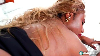 An awesome BBW sweetheart Leila Banks impaled anally by big cock