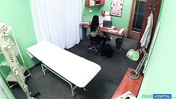 Latina doll with silicone tits Jasmine Jae fucks with a doctor