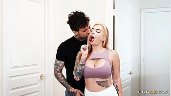 An awesome busty model Cubbi Thompson is enjoying this huge dick