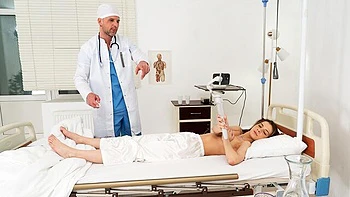 Hardcore anal fuck in the cowgirl pose with a long-legged Baby Doll