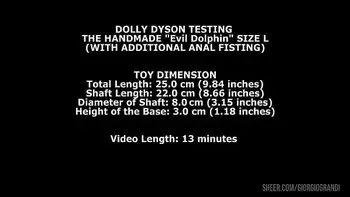 Dolly Dyson Testing The Handmade Dolphin Size L (With Additional Anal Fisting) TWT160