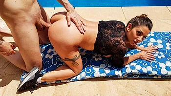 Gorgeous doggy style fuck with a tattooed beauty Lili Veroni