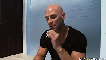 Fit long-haired blonde Jessie Andrews rammed in the cowgirl pose