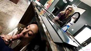 POV missionary pose fuck with a big-boobed brunette Kaya Knight