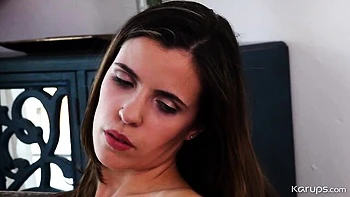 Awesome masturbation session with a curvy brunette Emily Starr