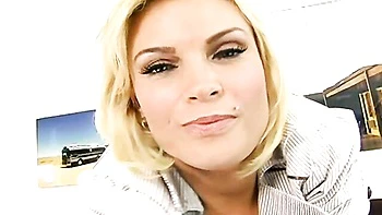 Beautiful busty blonde Diamond Foxxx fucked in the missionary pose