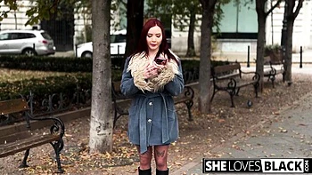 She Loves Black featuring Eva Ray's natural boobs dirt