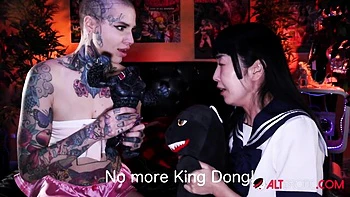 Crazy Marica Hase's tattoos clip