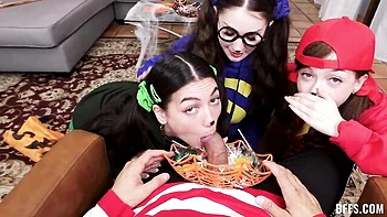 Jade and Bella's medium size tits video