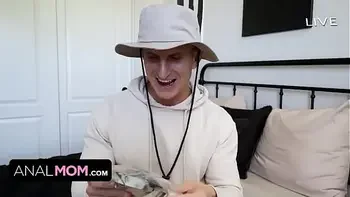 AnalMom - Pretty Blonde Milf Lets Her Stepson Play With Her New Butt Plugs And Her Tight Asshole